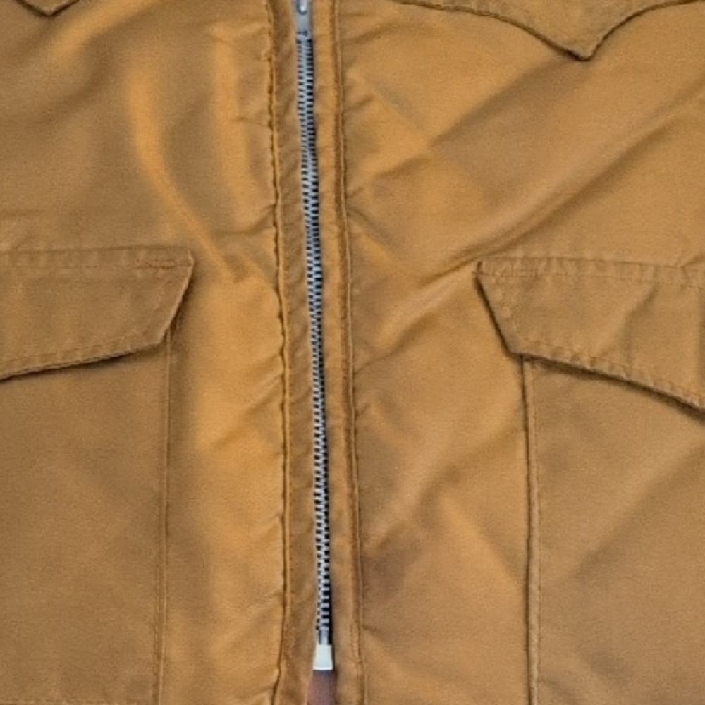 Vtg Hunting Camping Vest Western Trails Bend Oregon USA Men's Medium, Golden Tan